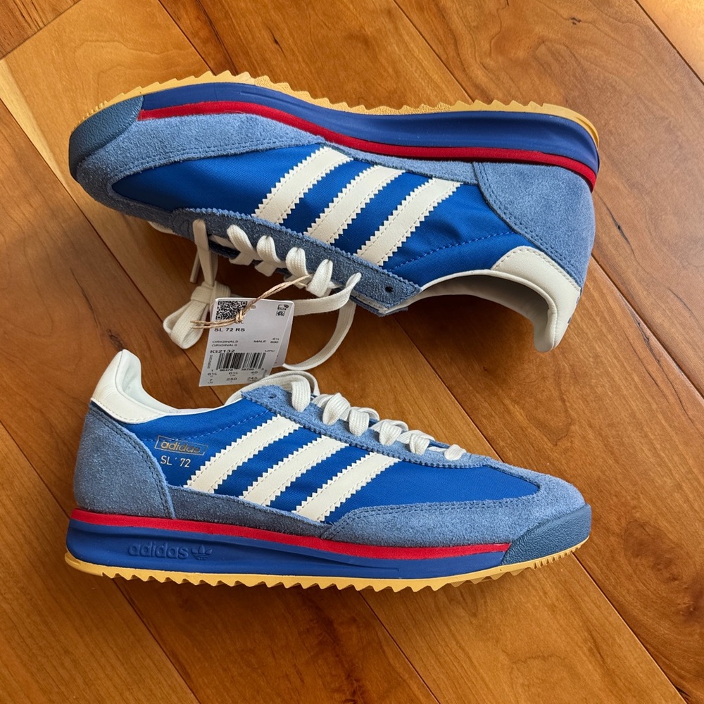 adidas SL 72 Blue, White & Red Retro Sneakers